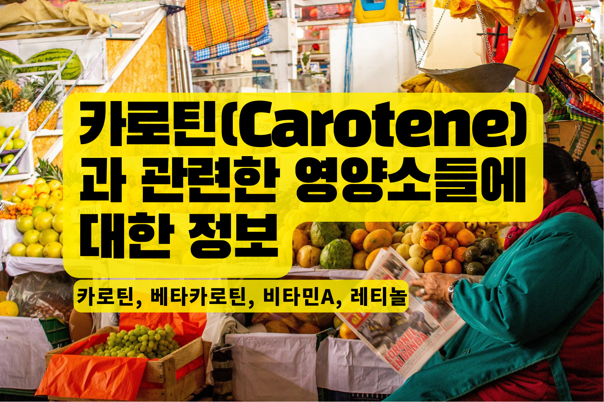 You are currently viewing 카로틴(Carotene)과 관련한 영양소들에 대한 정보